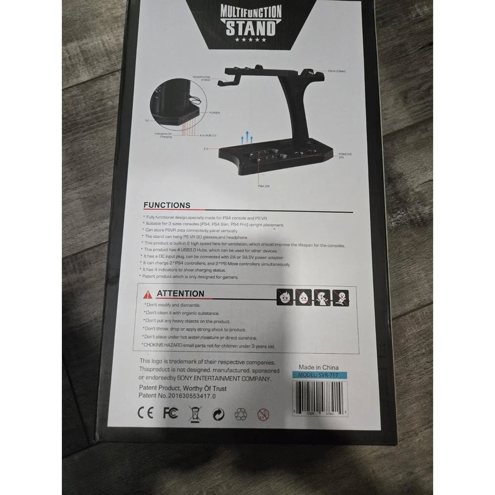 SKYWIN Multifunction Stand For PS4/PS4 Slim/‎ PS4 Pro/PS VR Model SVR-717 NEW
